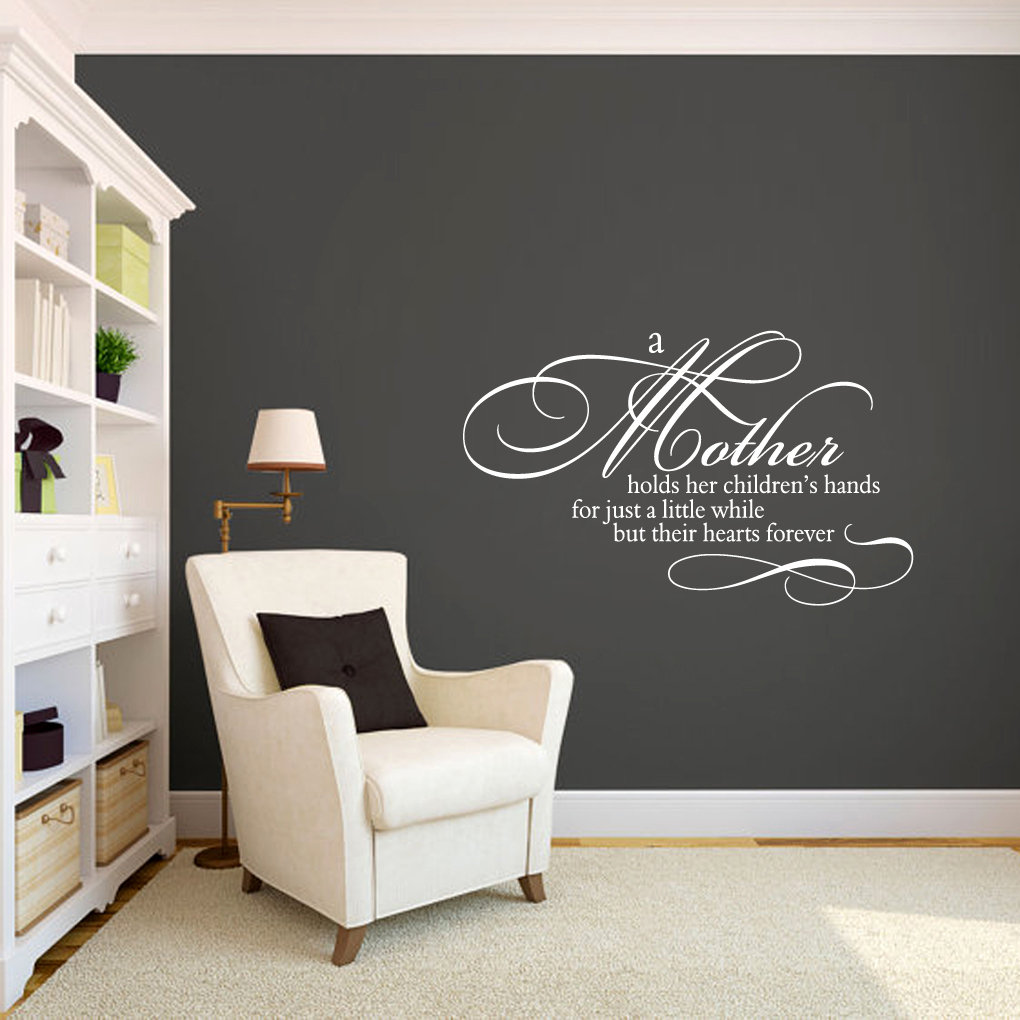 Text & Numbers Non-Wall Damaging Wall Decal Charlton Home® 