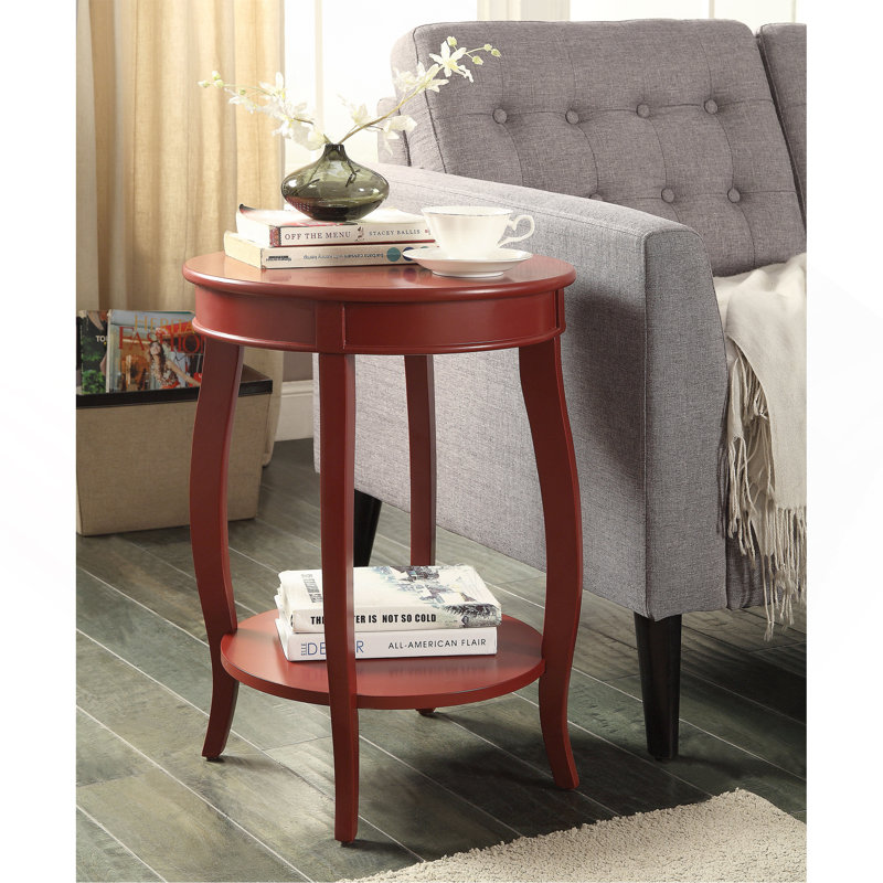 Table d'appoint Aberta Finish, Rouge