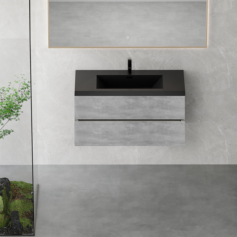 Meuble-lavabo flottant 42 po avec lavabo, 42"