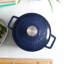 Argon Tableware - 2pc Round Cast Iron Casserole Dish Set - 2.8L / 4.5L-118013422