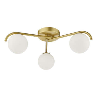 Prestyn Glass Flush Mount