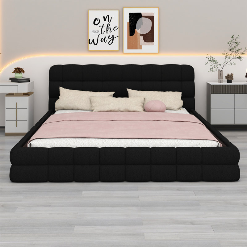 Latitude Run® Upholstered Platform Bed | Wayfair Deals