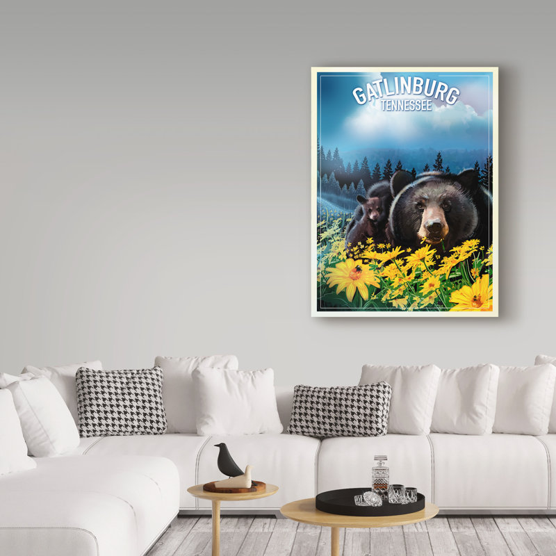 «Gatlinburg Tennessee» par Croswell, impression sur toile tendue, H 19 po x l 14 po