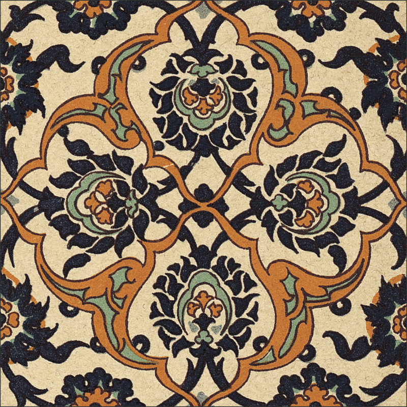 No Canvas* Persian Tile IX - Wrapped Canvas Art Prints, 51cm H x 51cm W