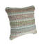 Coussin décoratif fait main en mélange de coton texturé rayé Chindi-1020397375
