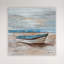 Le bateau sur la plage - peinture sur toile tendue-973649325