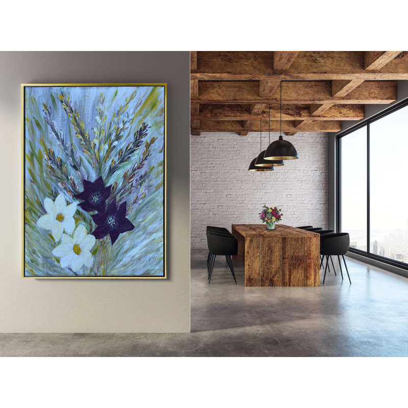 Metal Floater Picture Frame, 28" x 30", Brushed Black