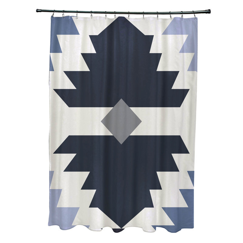 Rideau de douche Mathews Mesa, Bleu marine