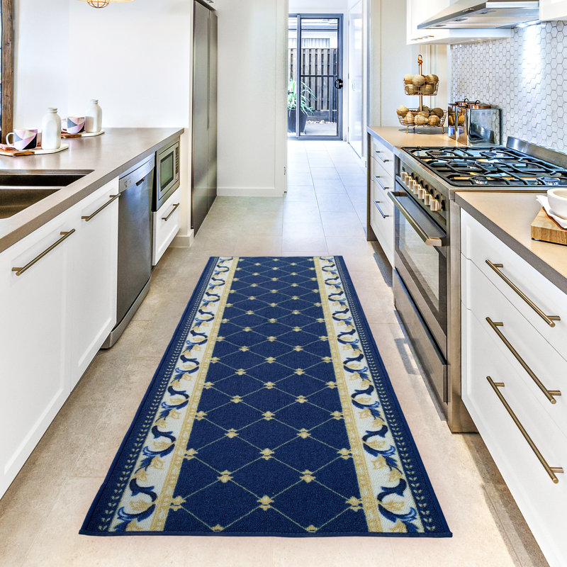 Ordingen Performance Geometric Indoor Rug, Runner 2'2" x 17'
