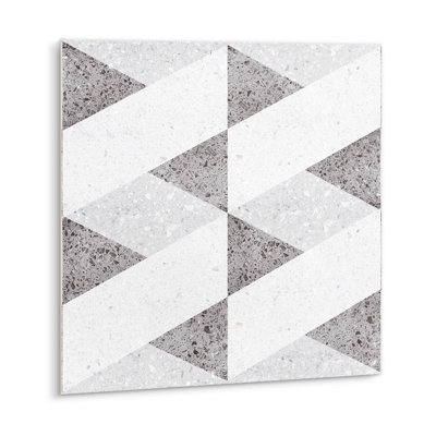 Self Adhesive Vinyl Splashback Tiles Sticker Peel Stick set 9 pieces 30x30 cm Geometric composition