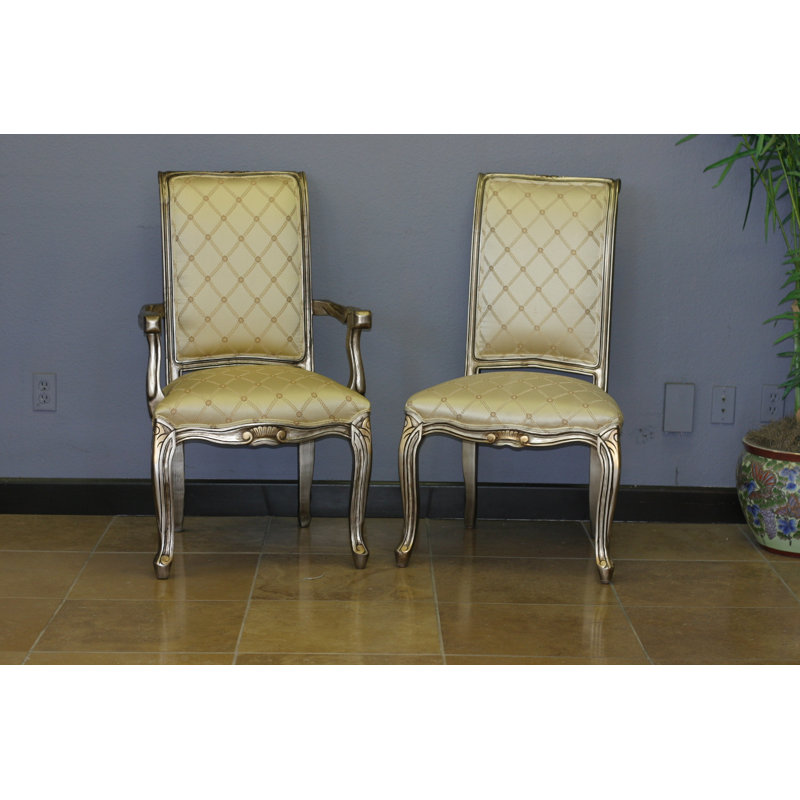 Chaise avec accoudoirs rembourrée Cheatham
