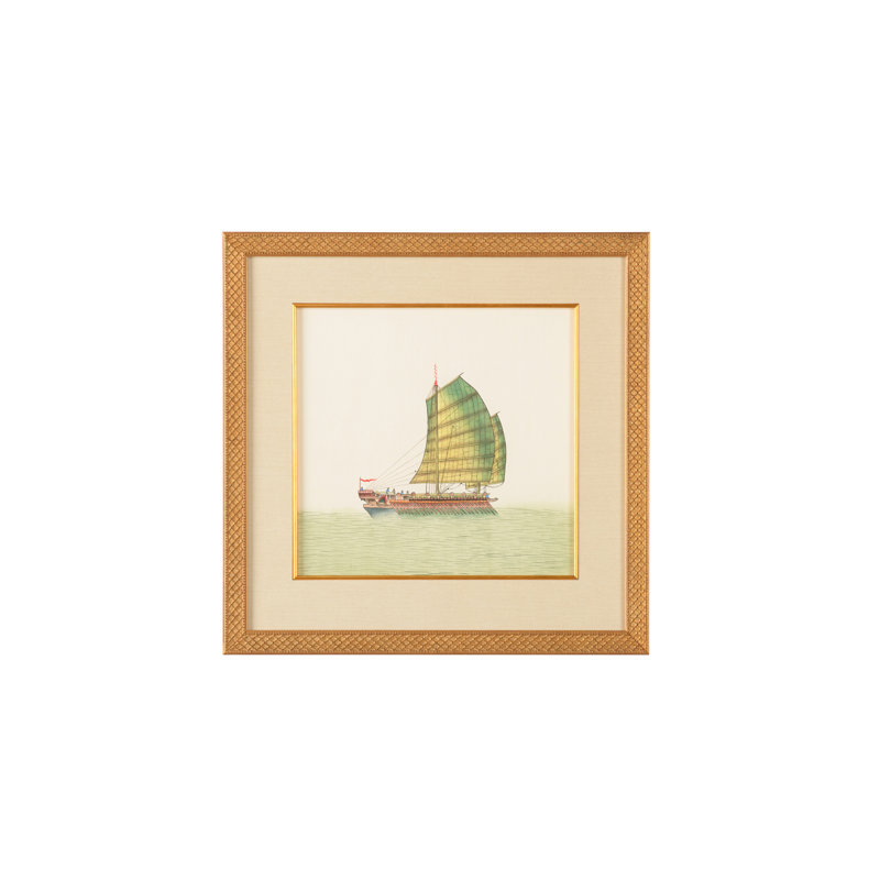 Chin. Junks-Two Sails Print