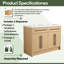 Meuble-lavabo double 48 po avec plateau en résine