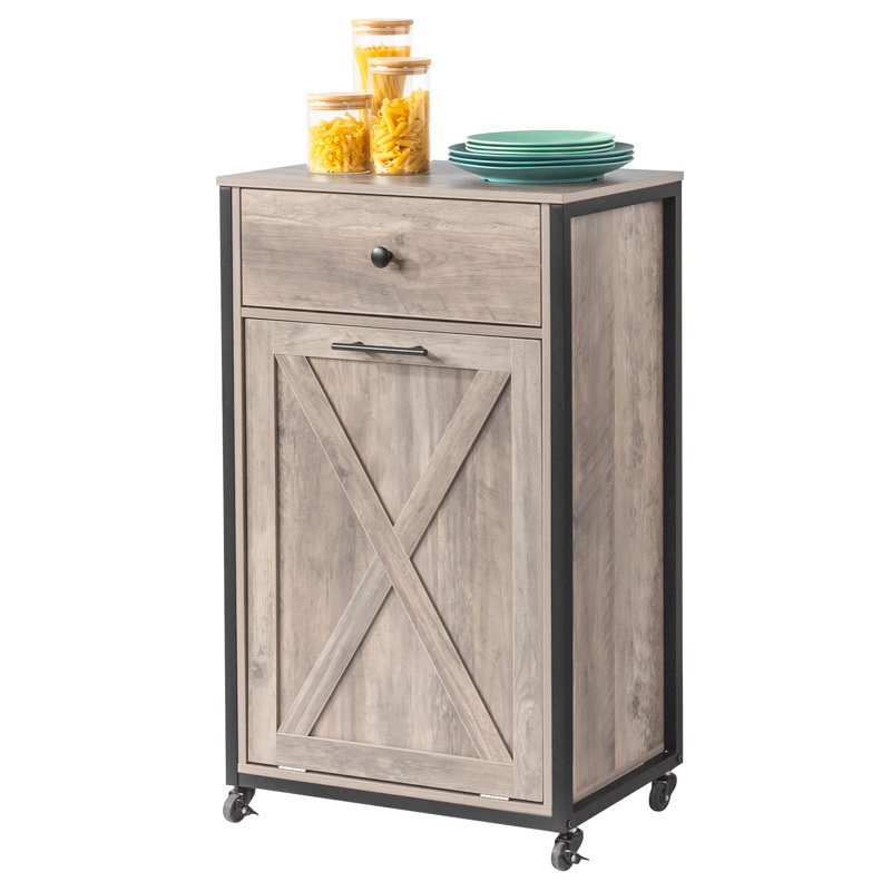 Poubelle en bois manufacturé 10 gallons