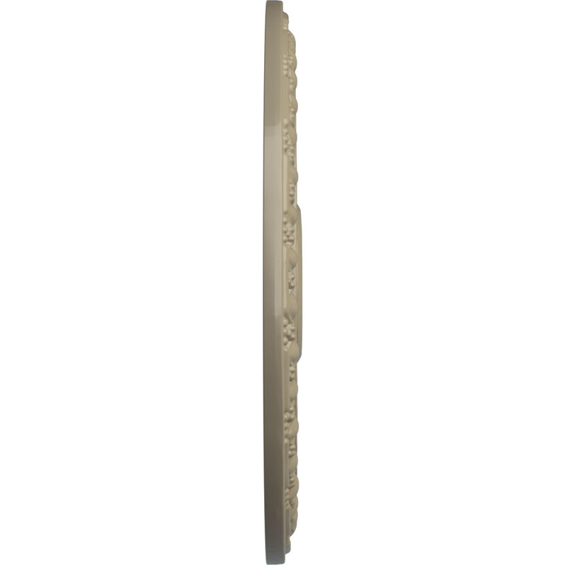 Endurathane Carlsbad Ceiling Medallion, 19 1/2"OD x 1 3/4"P, Hand-Painted Clear Yellow Finish, Gobi Desert