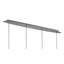 Wanda 4 - Light Polished Chrome Kitchen Island Pendant