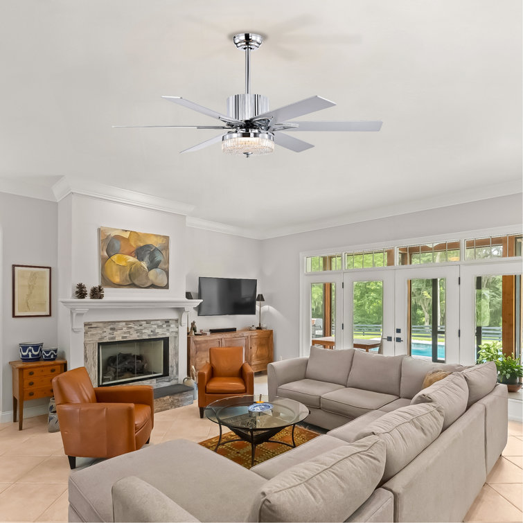 52'' Modern Ceiling Fans With Remote