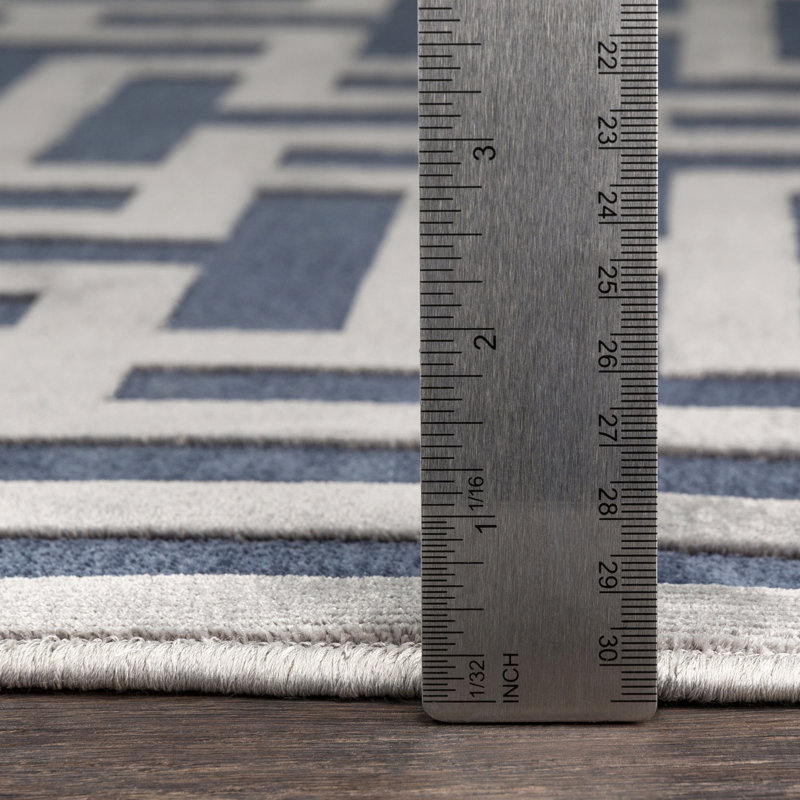 Geometric Indoor Rug, Rectangle 2' x 2'11"