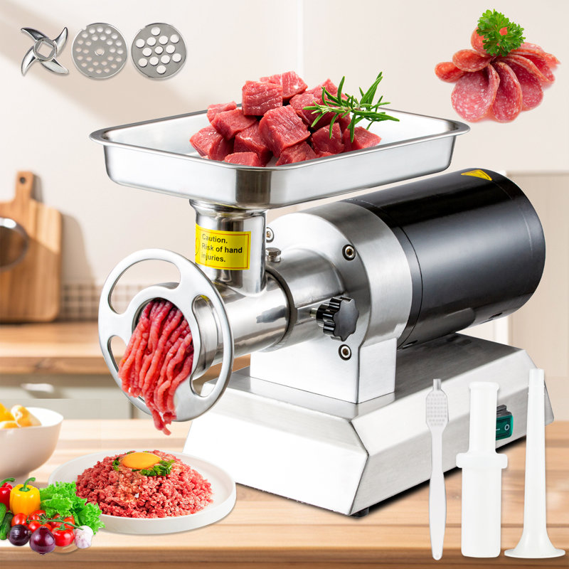 TECSPACE Stainless Steel Electric Meat Grinder