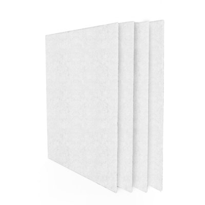 4 panneaux muraux rectangulaires insonorisants auto-adhésifs
