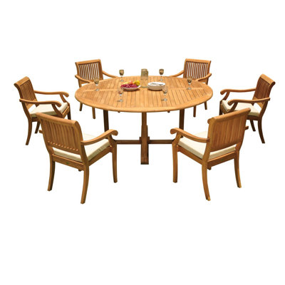Masten Teak Dining Set by Rosecliff Heights