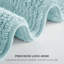 Splendour Blue 100% Cotton Tufted 3000 GSM Reversible 21x34'' Bath Rug-94655738-46774099