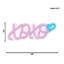 Enseigne néon Xoxo - 10 po x 28 po