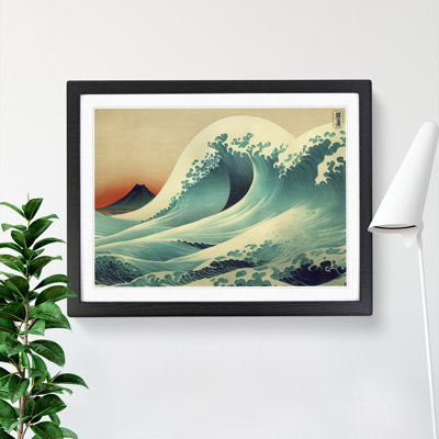 Japanese Wave By Mountains Vol.1 - Single Picture Frame Print