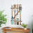 Wood Arrow and Stripe Patterned Paddle Home Wall Decor with Muted Blue Accents-1042279892