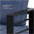 50" All-Weather Aluminum Patio Loveseat With Thick Blue Cushions & Black Frame-76874398-76874396