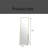 Full Body Mirror, Curved Floor Standing Large Mirror With Bracket - Equipped With Aluminum Frame Suitable For Bedrooms And Living Rooms,-1457964824