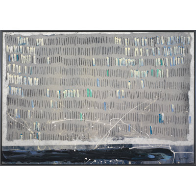 «Accent Horizontal 2» par Evan Taylor - Peinture sur toile à cadre flottant