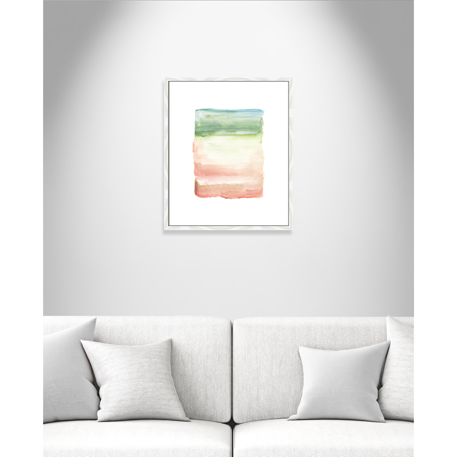 Skye I - Picture Frame Print on Paper, White Framed Paper, 25.5" H x 21.5" W x 0.75" D