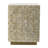 14x14x18" Square Capiz Stool, Cream