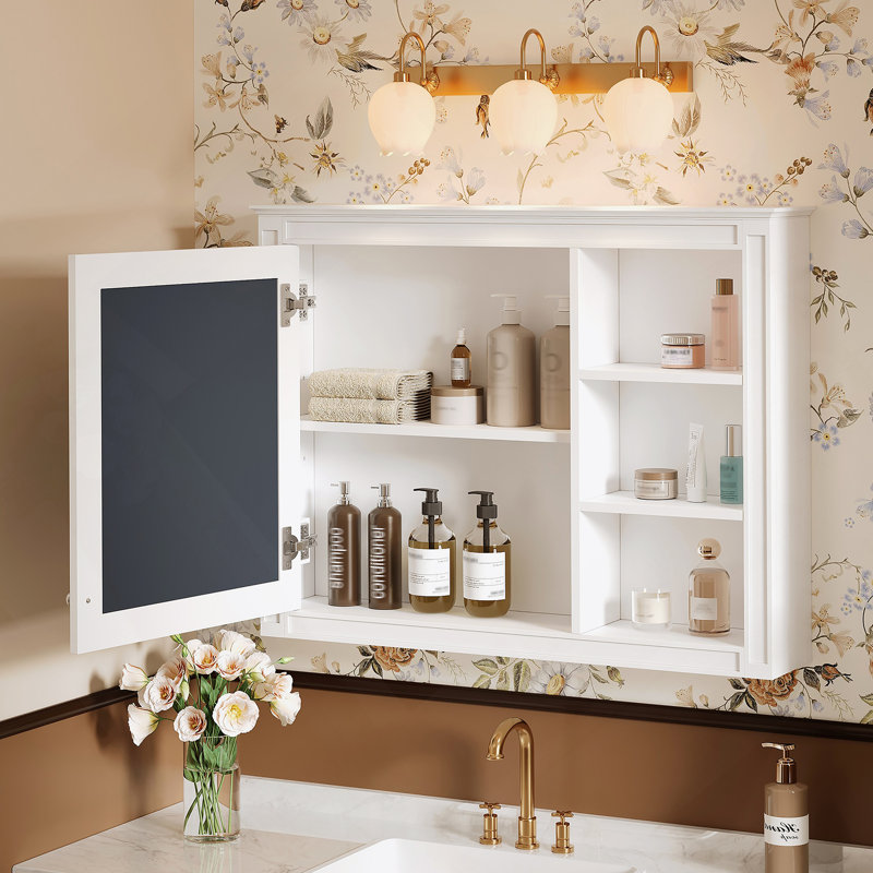Armoire de rangement murale avec 1 tablette réglable
