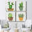 " Boho Cacti I " 4 Piece Art Color Photography Print-905772569