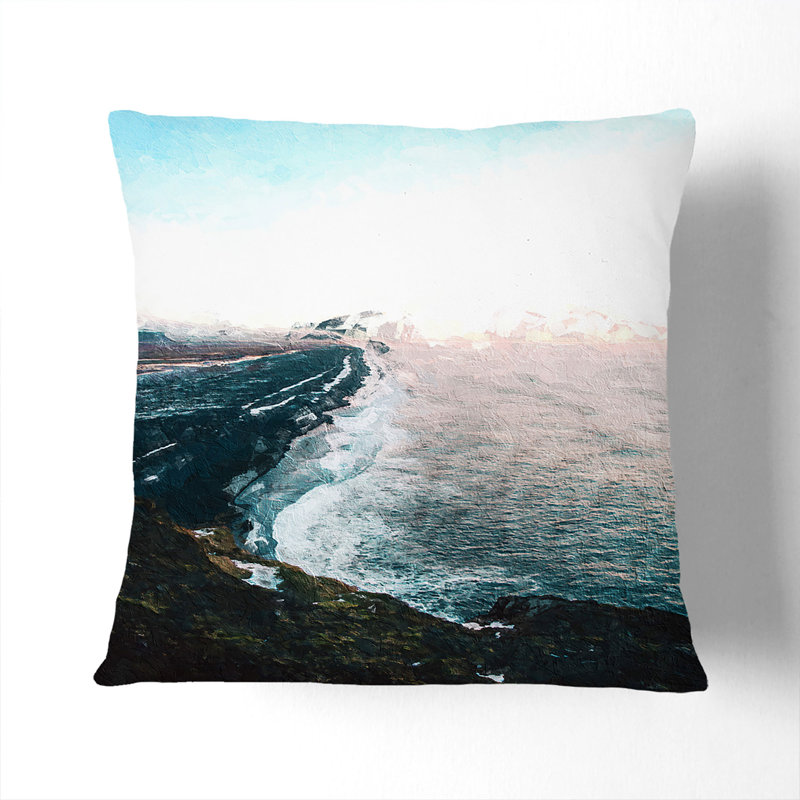 Square Cushion, Stone, 40cm H x 40cm W x 15cm D