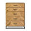 Malaki Oak 5 Drawer Tall Chest