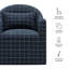 Fauteuil d'appoint en mélange de lin Fyfe