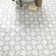 Bianco Dolomite Gridwork 12 in. x 12 in. Polished Marble Mosaic Tile