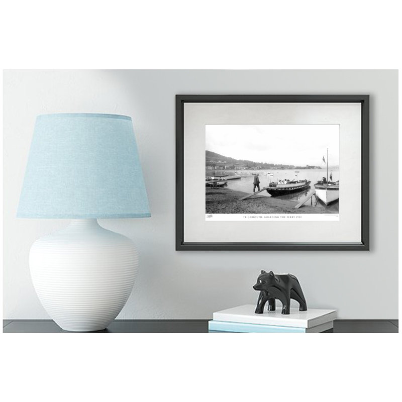 Teignmouth, Boarding The Ferry 1922 by Francis Frith - Single Picture Frame Print, 28cm H x 36cm W x 2.3cm D