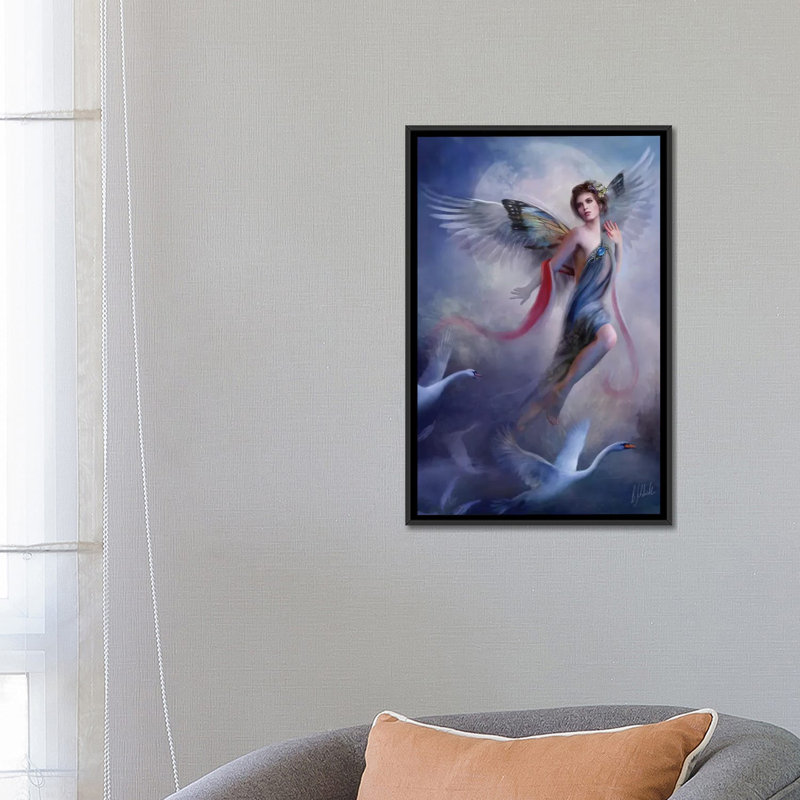 « ode », impression sur toile, H 26 po x l 18 po x P 1,5 po, Toile avec cadre noir