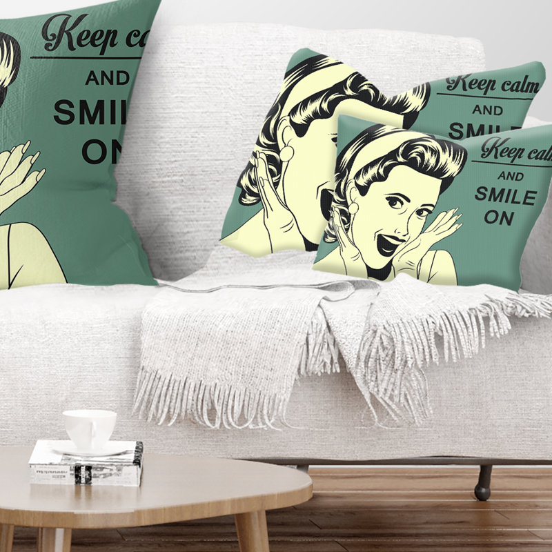 Coussin Pop Art, Rectangulaire, 12 po x 20 po