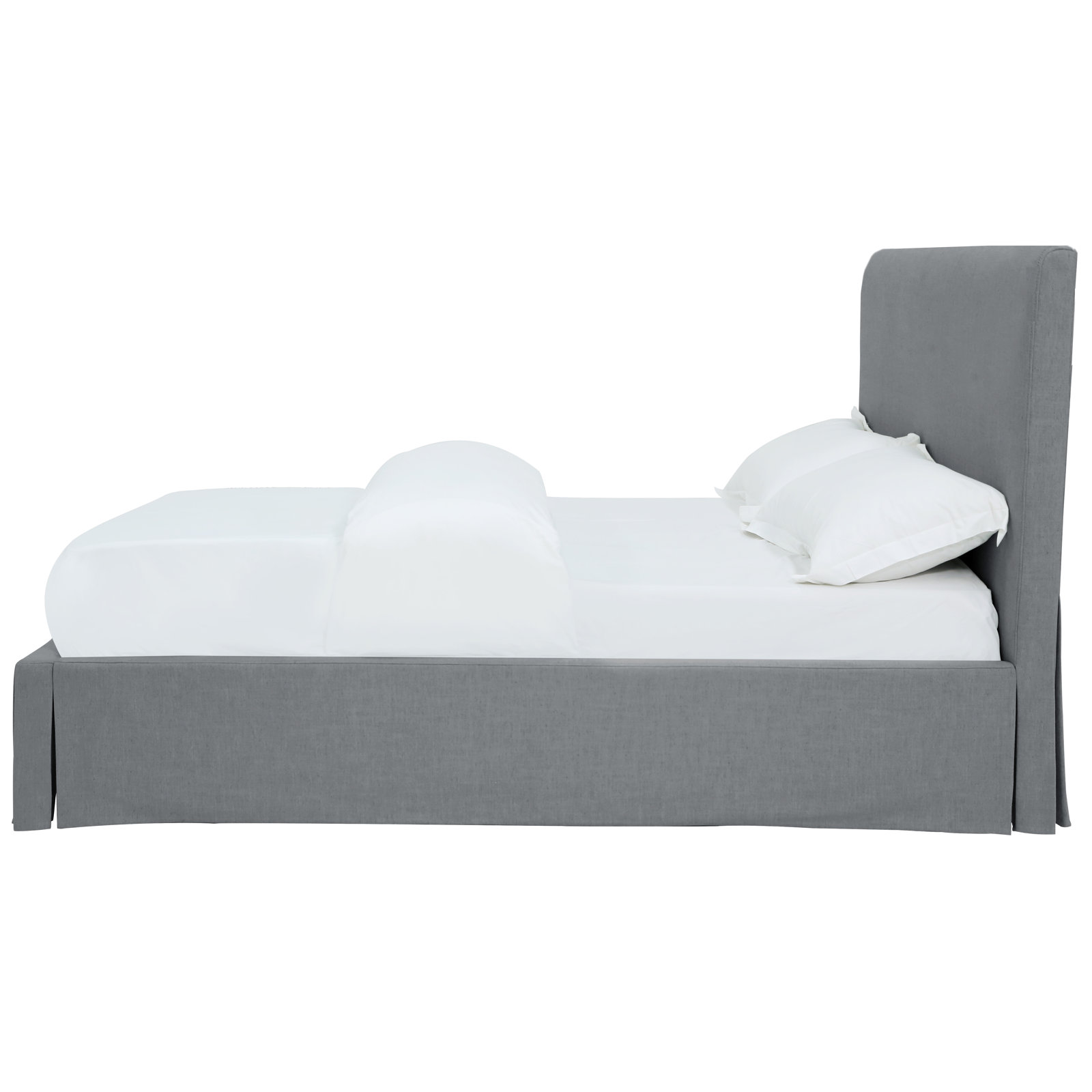 Daliya Wingback Bed, King, Oatmeal