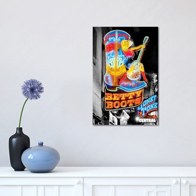 Nashville Broadway Neon Honky Tonk - impression sur toile tendue