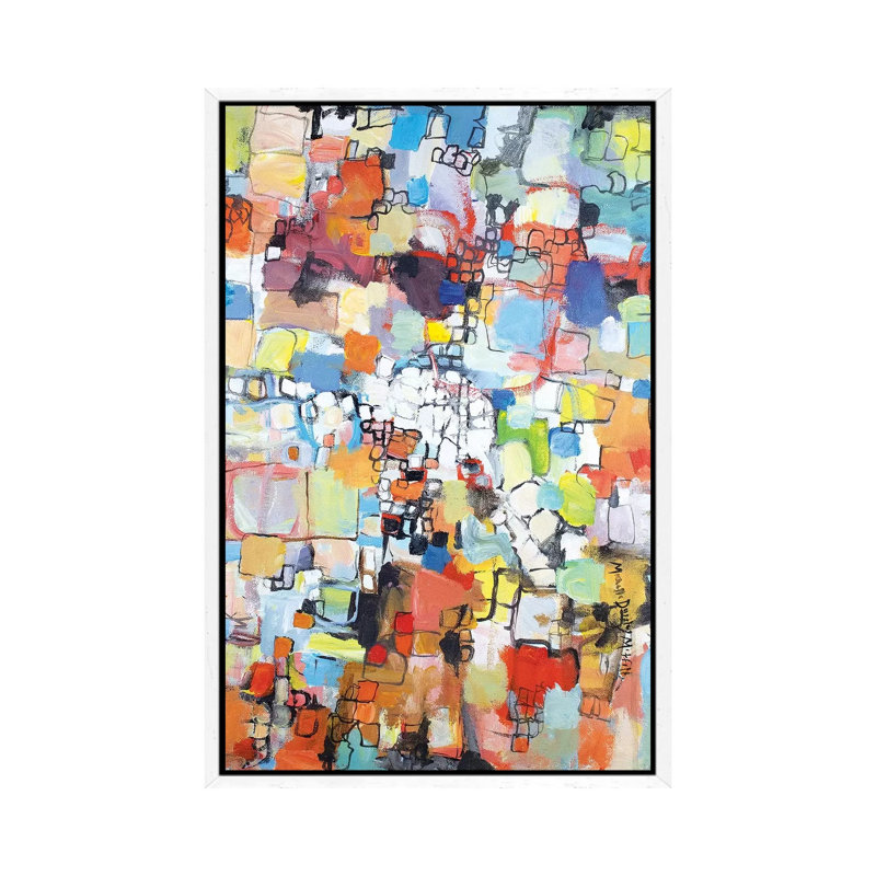 August's End 1 Piece Painting on Canvas, 101.6cm H x 66.04cm W x 3.81cm D, White Framed