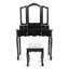 Ensemble de coiffeuse avec tabouret et miroir