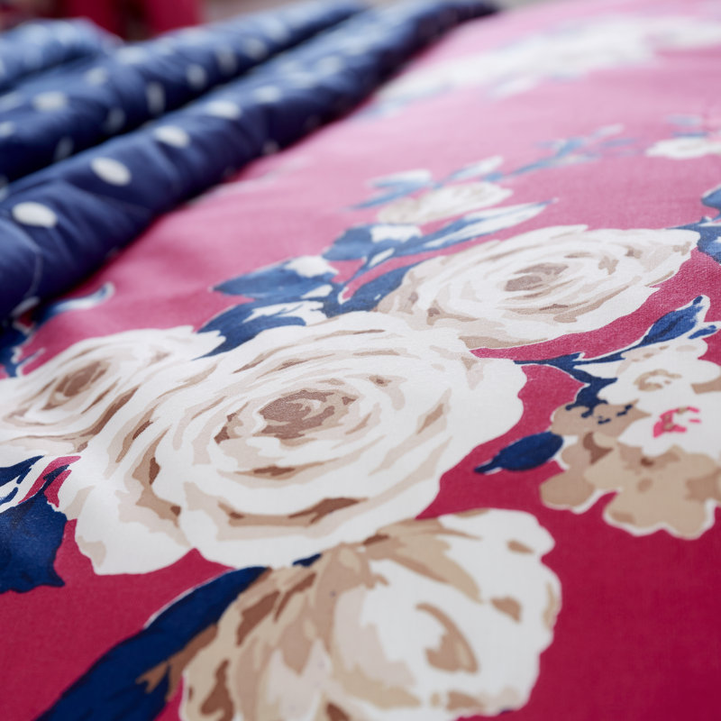 Canterbury Floral Reversible Double Duvet Cover Set with Pillowcases with Pillowcases, Single - 1 Standard Pillowcase, Plum