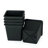 Square Nursery Plant Pot - Garden Plastic Pots With Drainage (5-Pack)-489671948