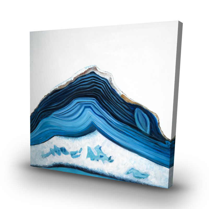geode profile - 32"x32" art on canvas